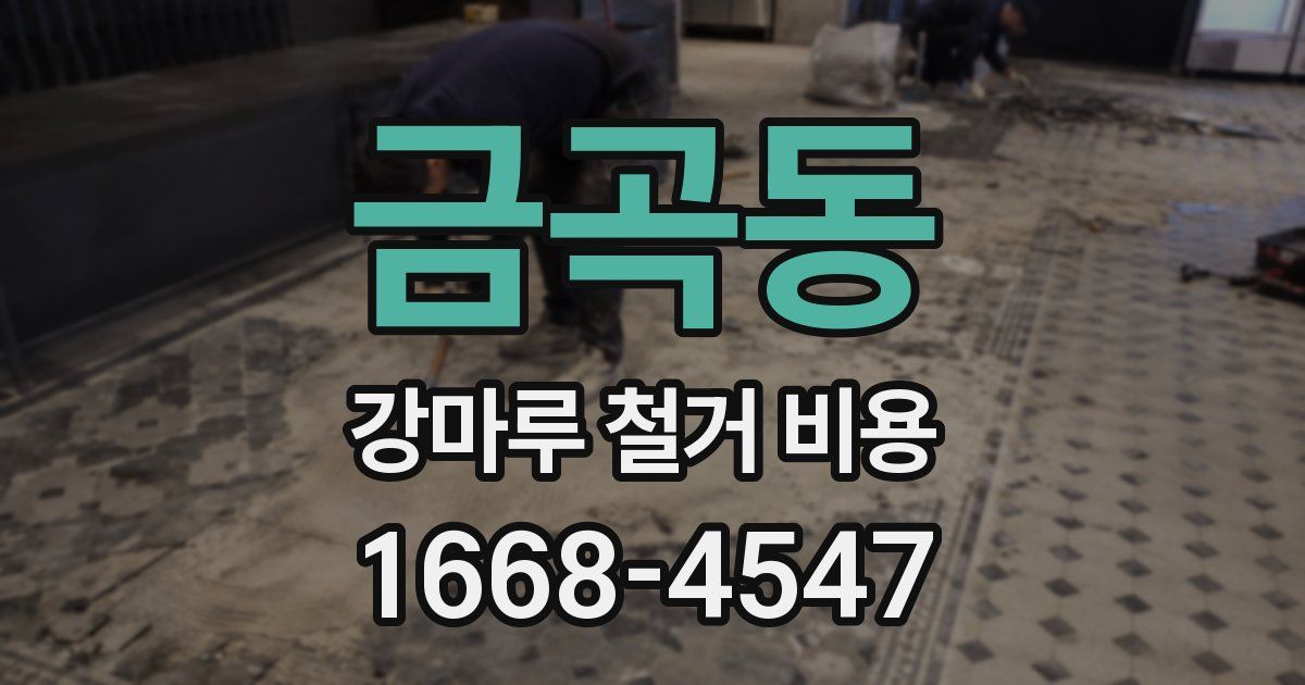 금곡동 강마루 철거 비용