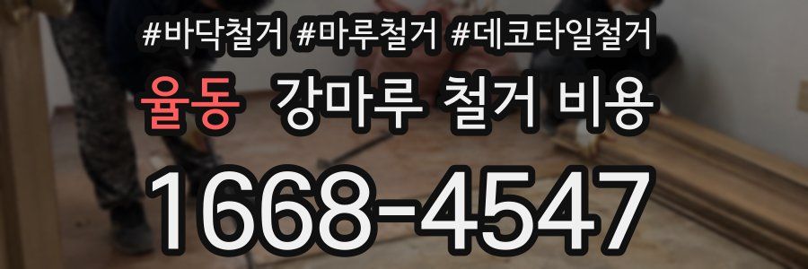율동 강마루 철거 비용