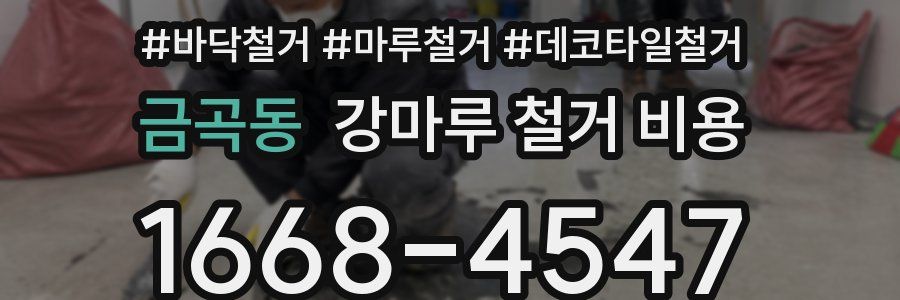 금곡동 강마루 철거 비용