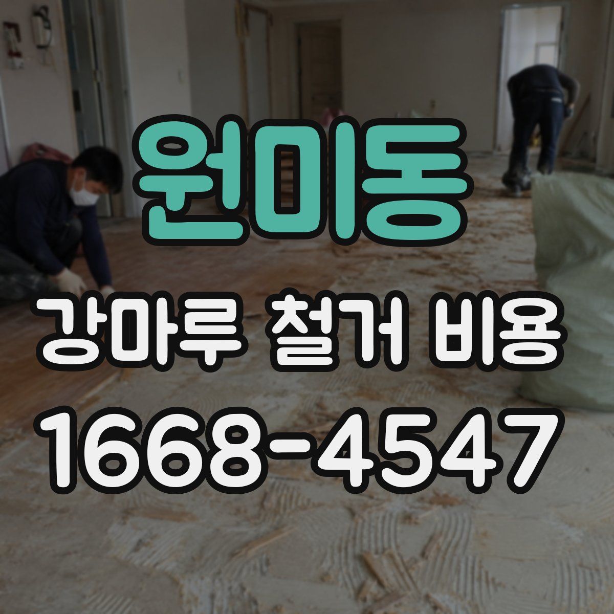 원미동 강마루 철거 비용