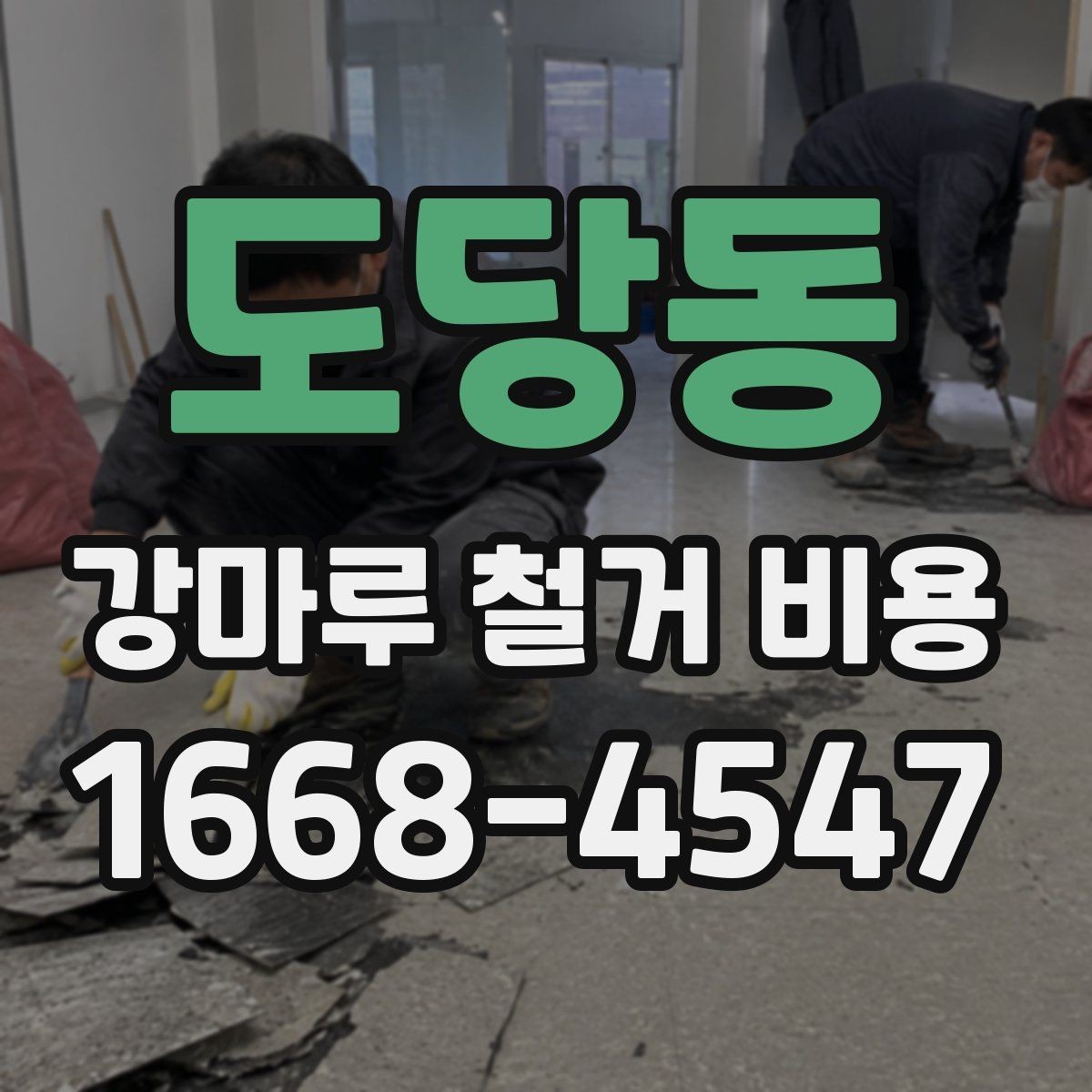 도당동 강마루 철거 비용 산정 시 사진 한 장이 도움이 되는 이유