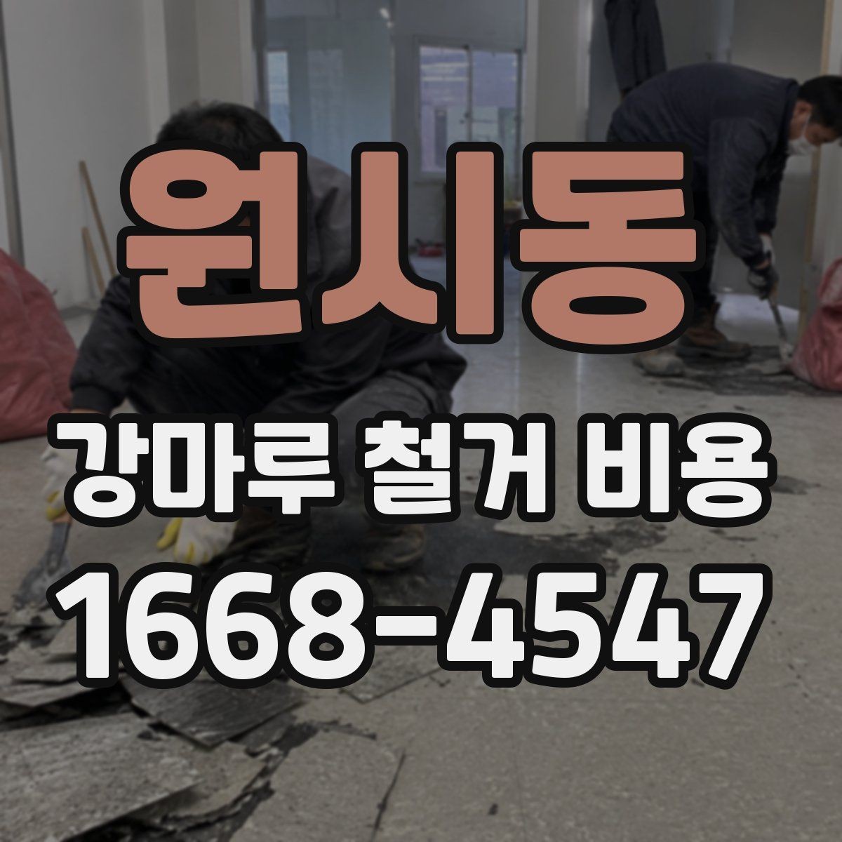 원시동 강마루 철거 비용 산정할 때 보는 요소