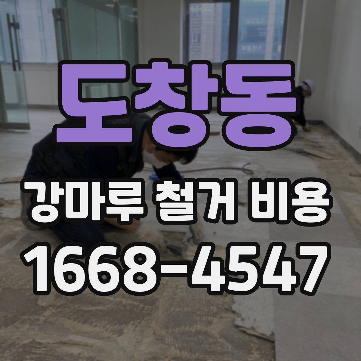 도창동 강마루 철거 비용