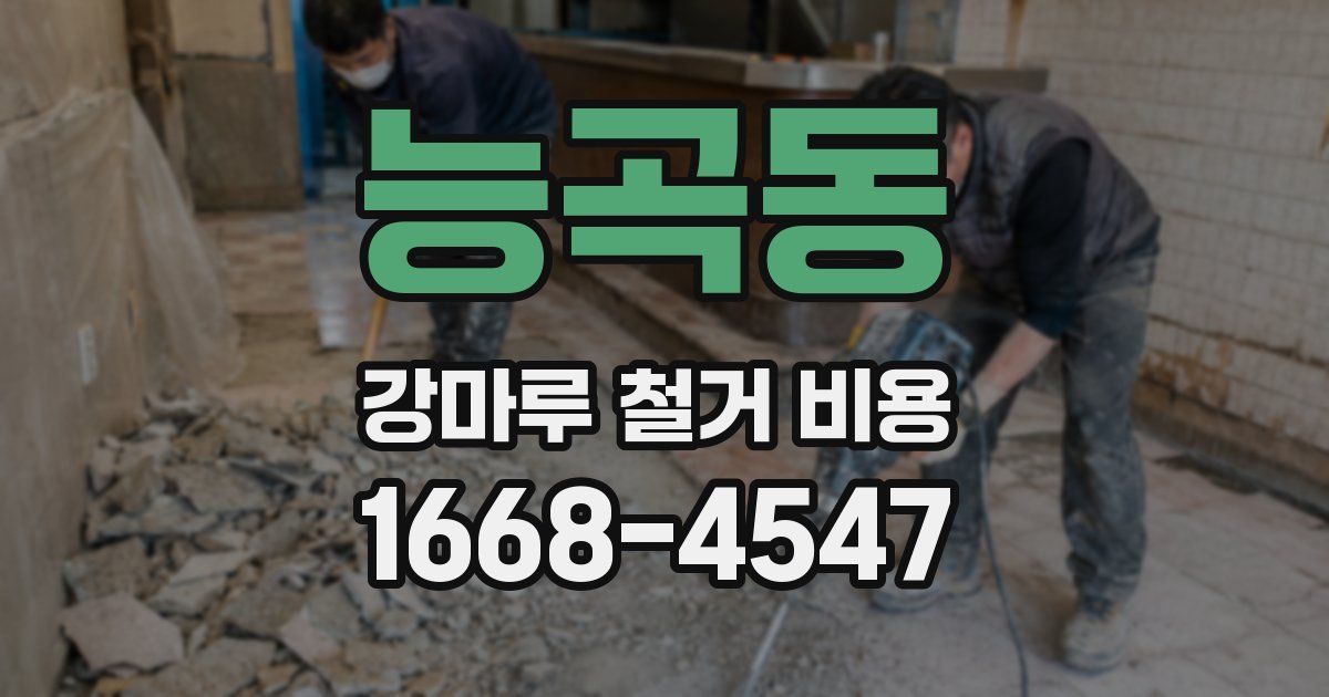 능곡동 강마루 철거 비용