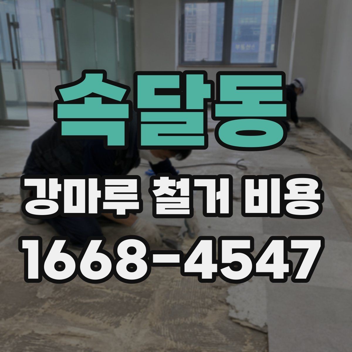 속달동 강마루 철거 비용 확인할 때 계약 전 체크사항