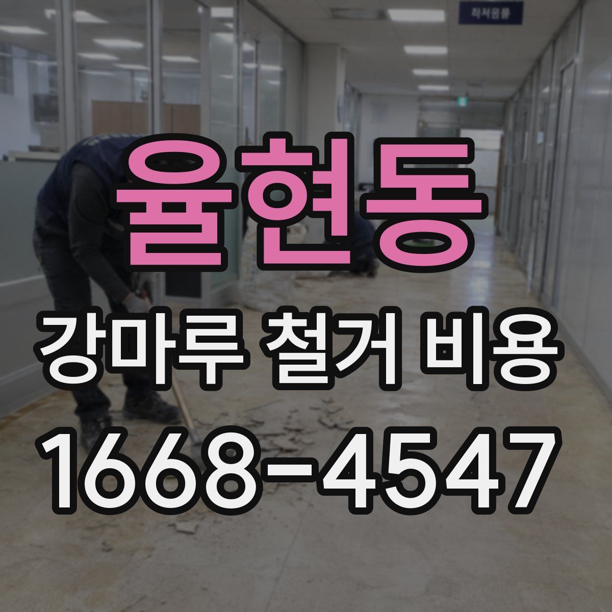 율현동 강마루 철거 비용