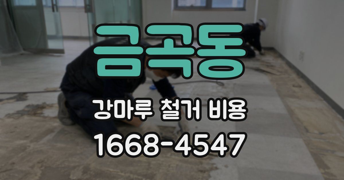 금곡동 강마루 철거 비용