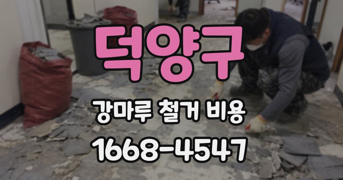 덕양구 강마루 철거 비용
