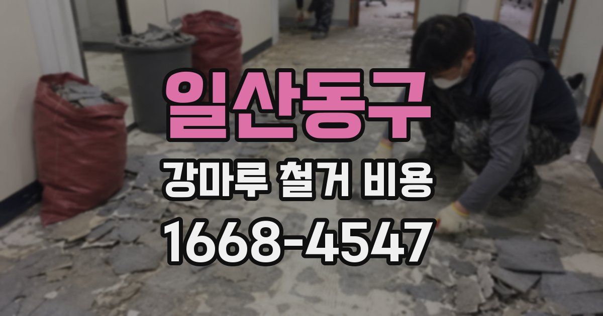 일산동구 강마루 철거 비용