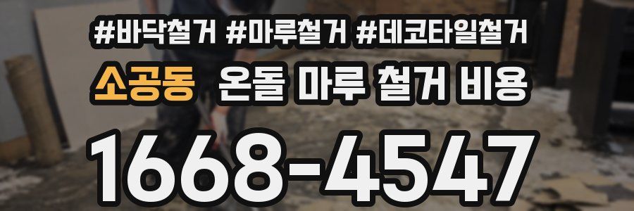 소공동 온돌 마루 철거 비용