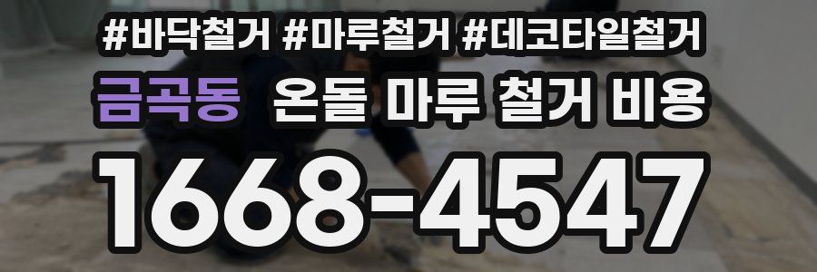 금곡동 온돌 마루 철거 비용