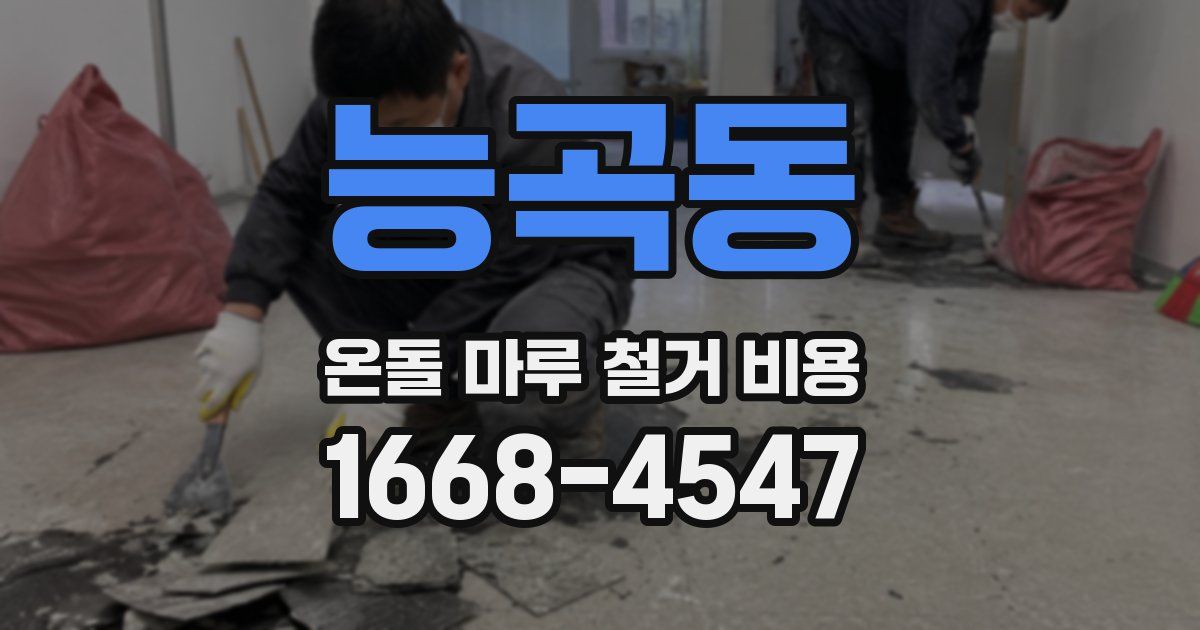 능곡동 온돌 마루 철거 비용