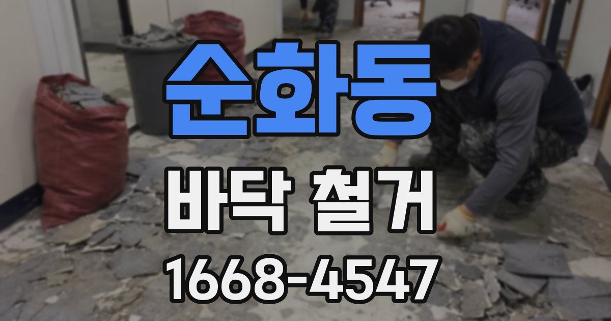 순화동 바닥 철거