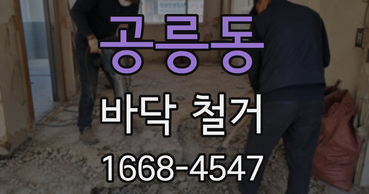 공릉동 바닥 철거