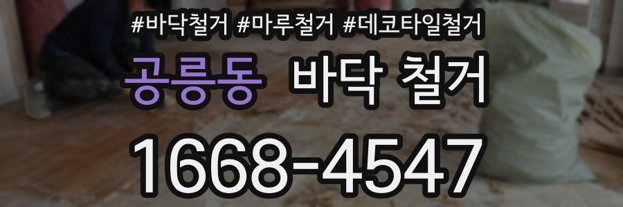 공릉동 바닥 철거