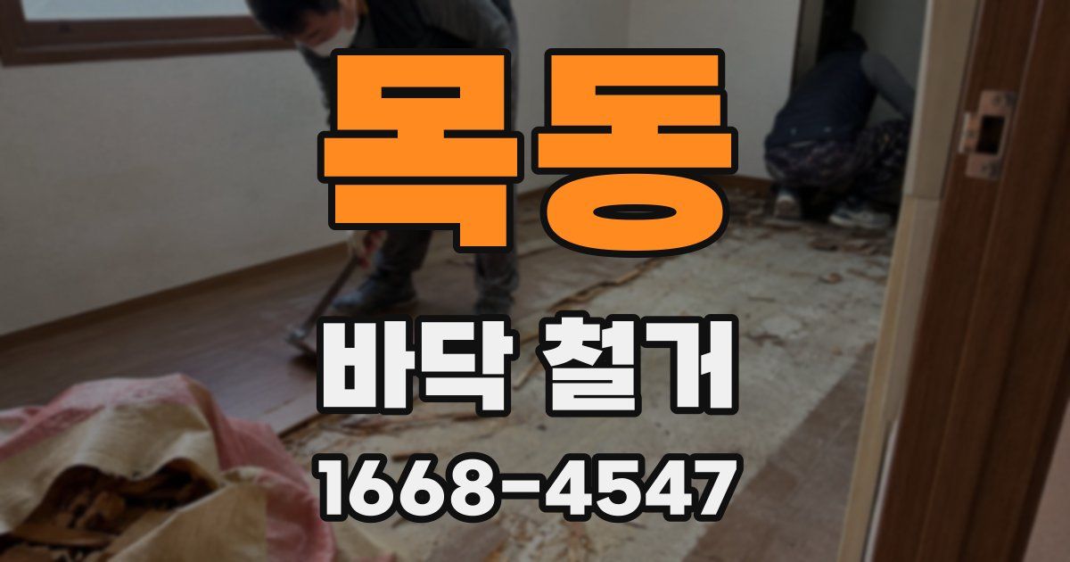 목동 바닥 철거
