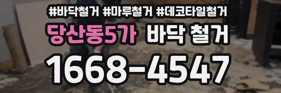 당산동5가 바닥 철거