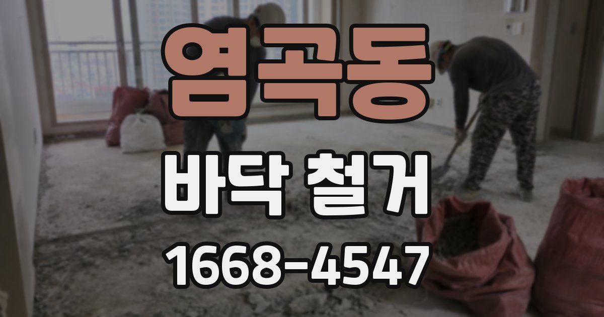 염곡동 바닥 철거