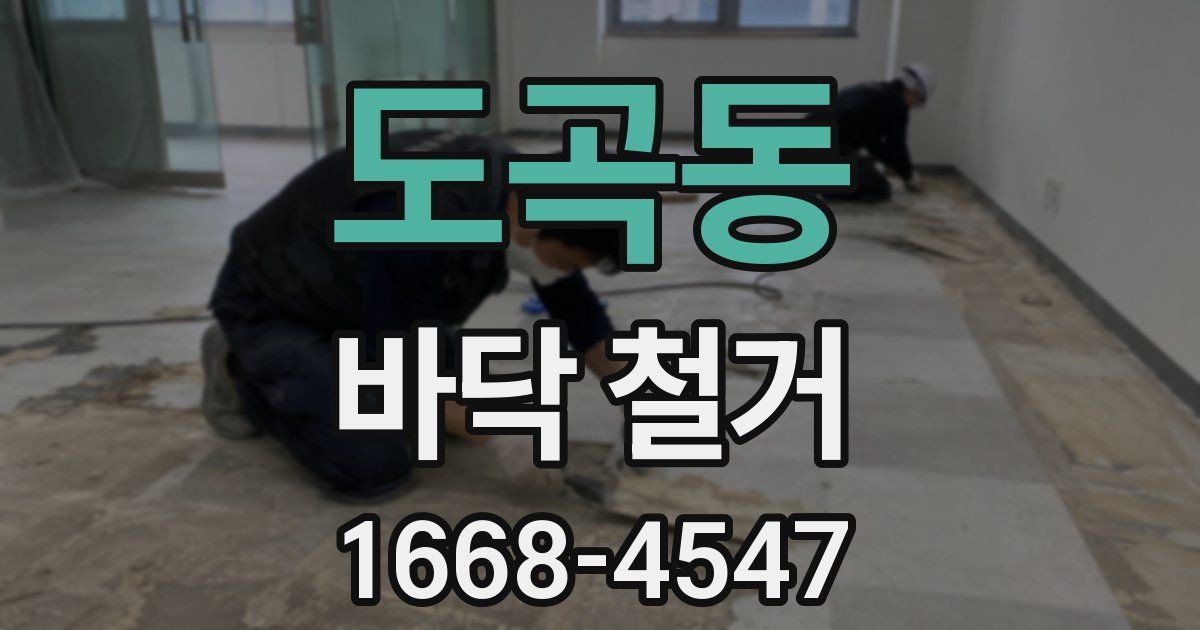 도곡동 바닥 철거