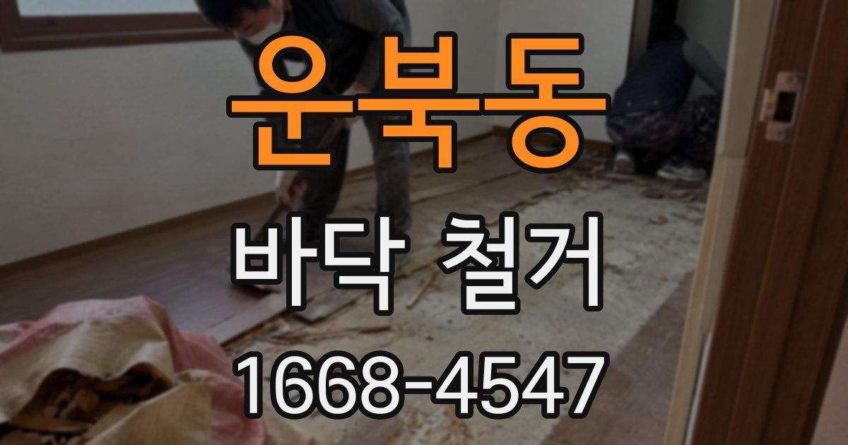운북동 바닥 철거