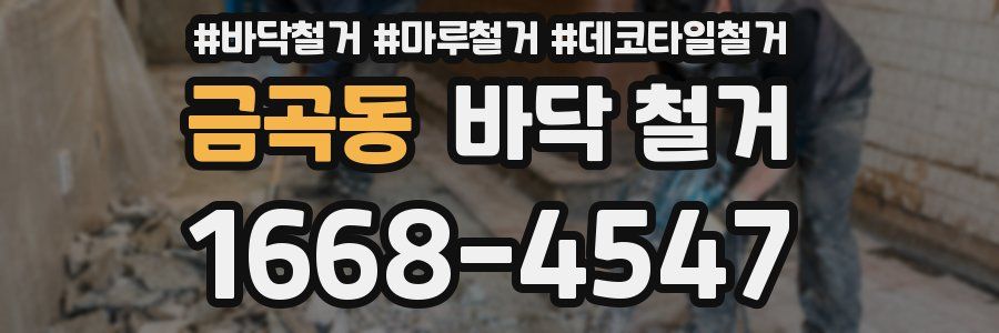 금곡동 바닥 철거