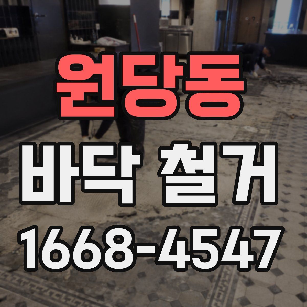 원당동 바닥 철거