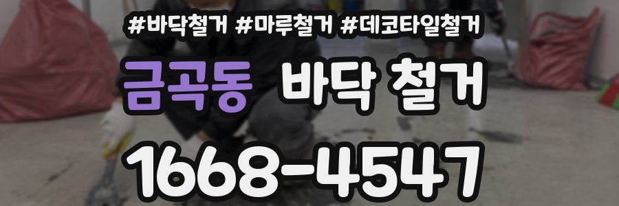 금곡동 바닥 철거