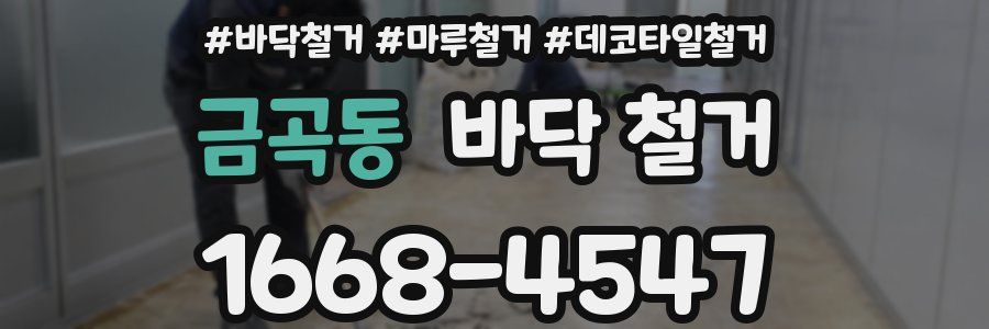 금곡동 바닥 철거
