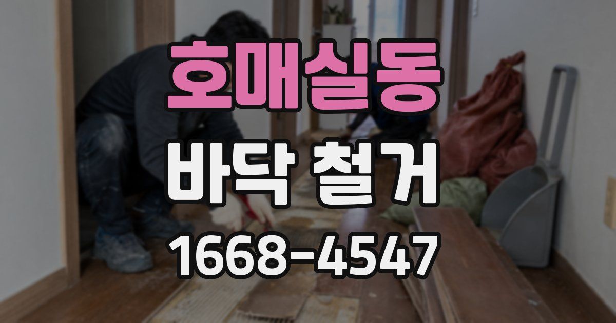 호매실동 바닥 철거