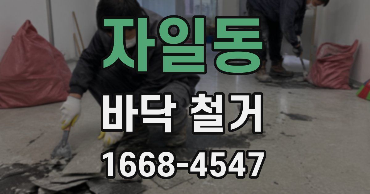 자일동 바닥 철거
