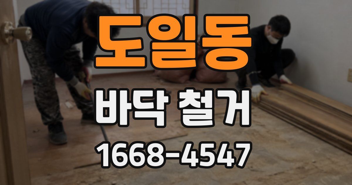 도일동 바닥 철거