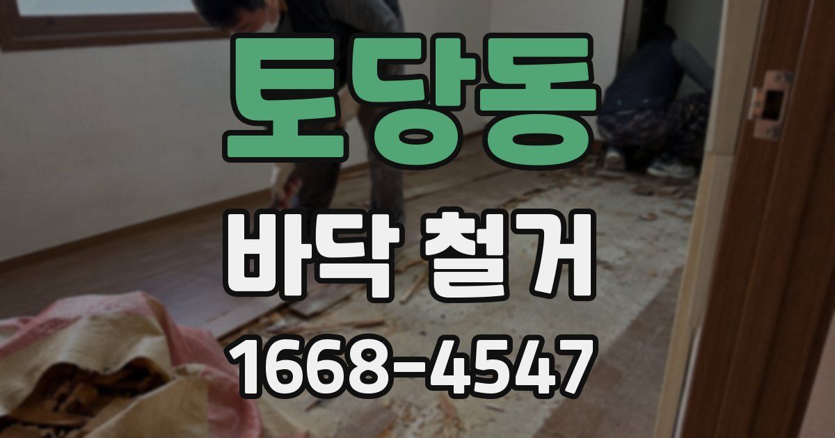 토당동 바닥 철거