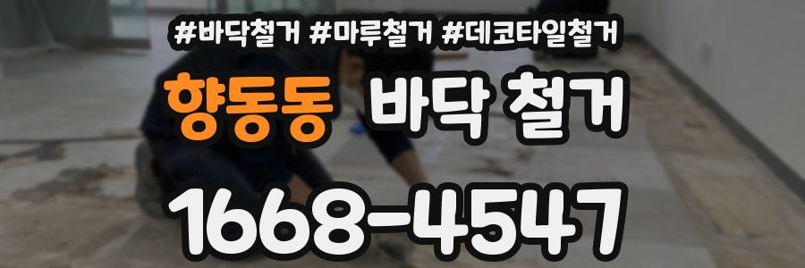 향동동 바닥 철거