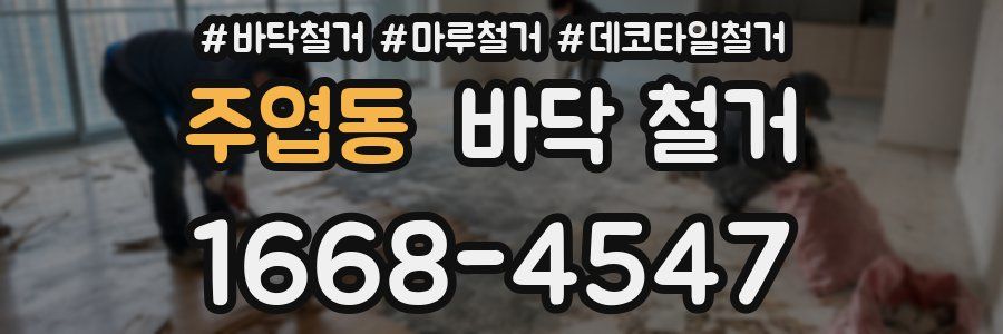 주엽동 바닥 철거