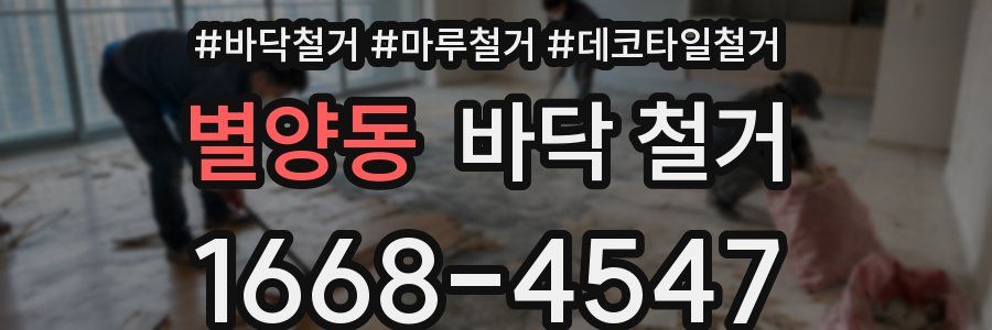 별양동 바닥 철거