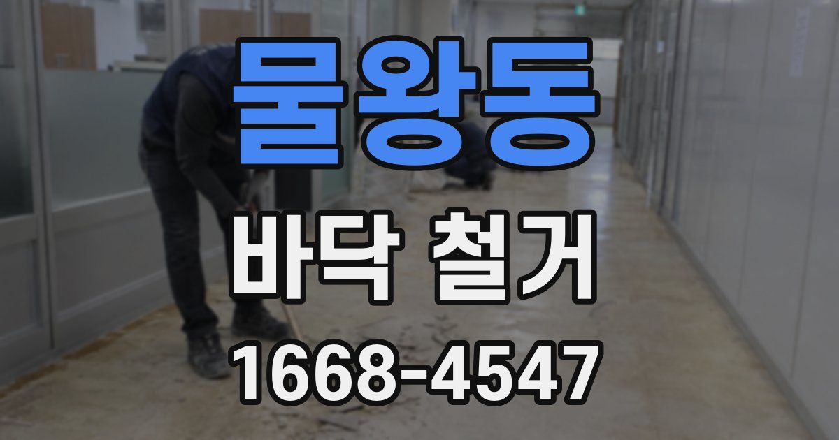 물왕동 바닥 철거