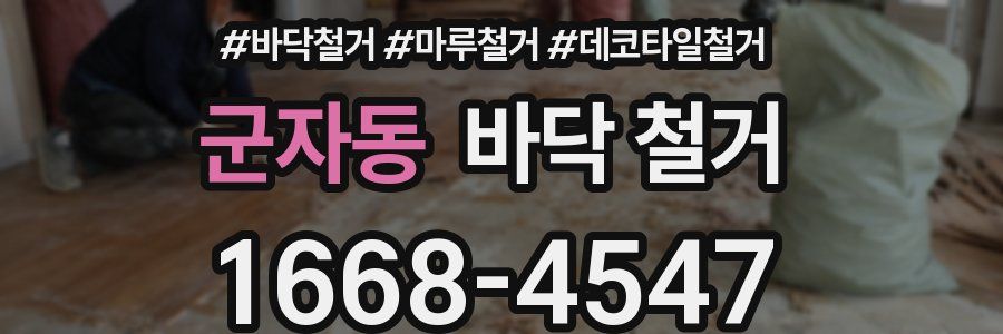 군자동 바닥 철거