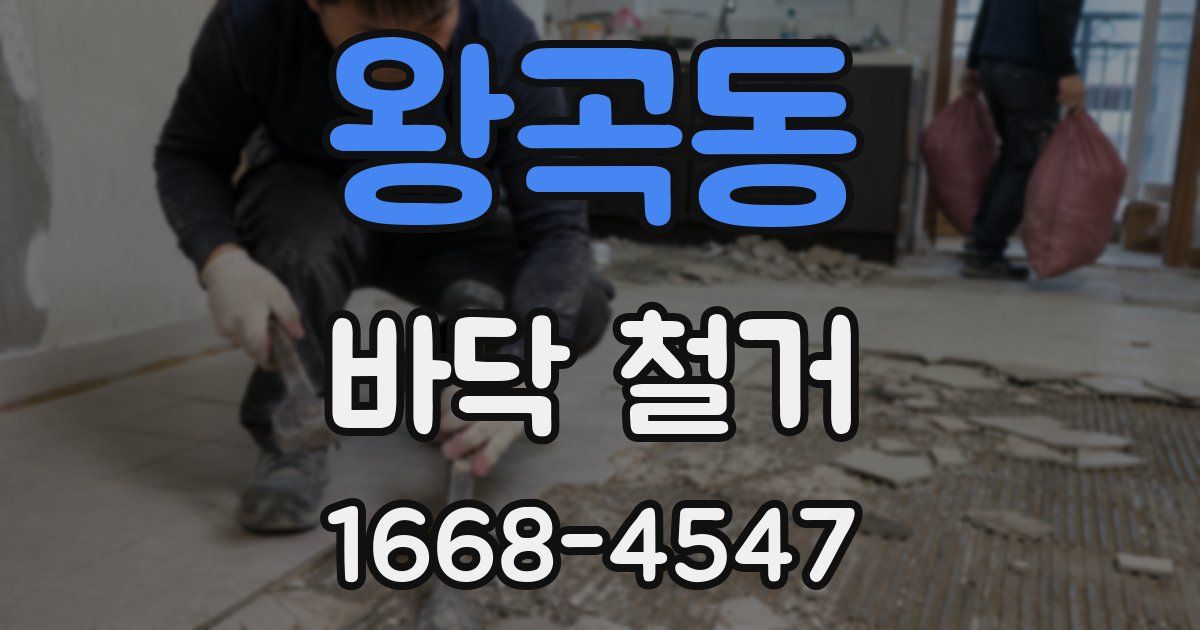 왕곡동 바닥 철거