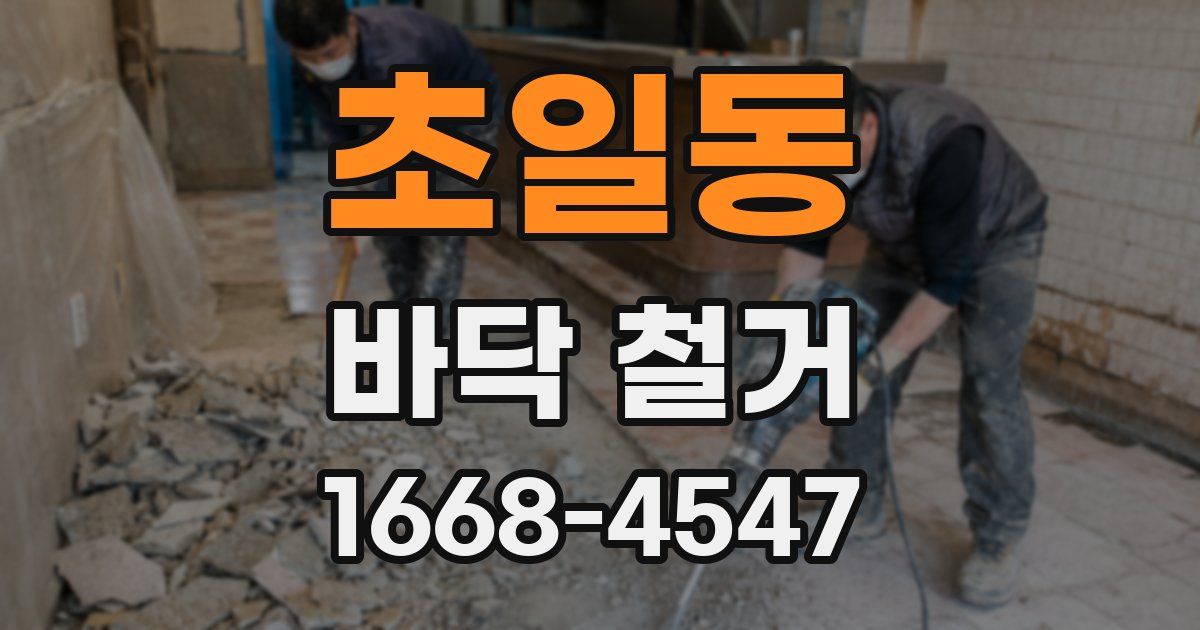 초일동 바닥 철거