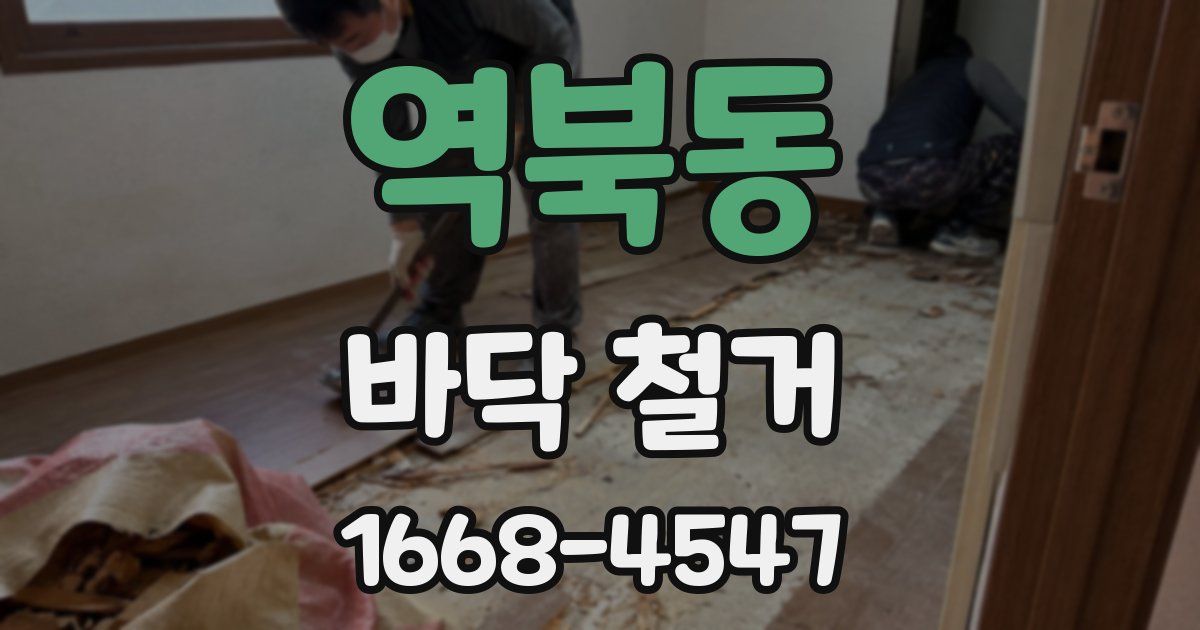 역북동 바닥 철거