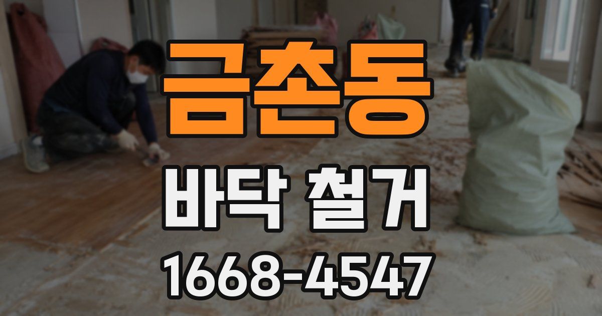 금촌동 바닥 철거