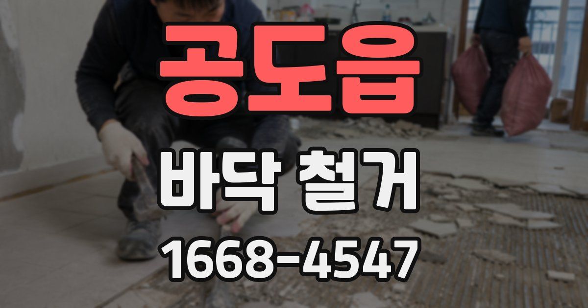 공도읍 바닥 철거