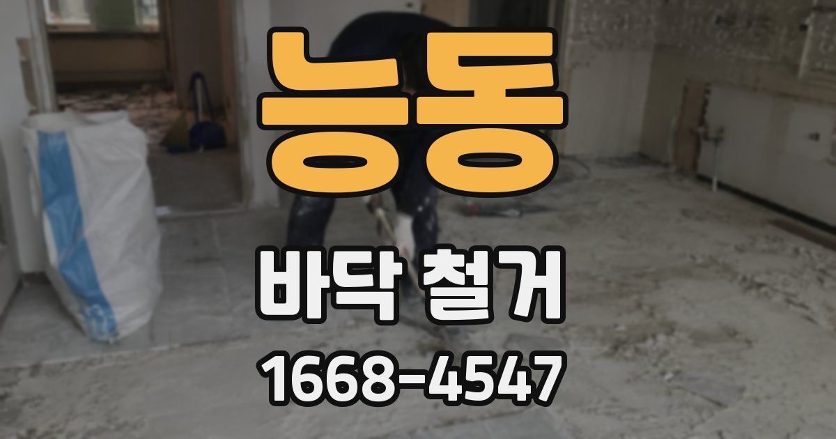 능동 바닥 철거