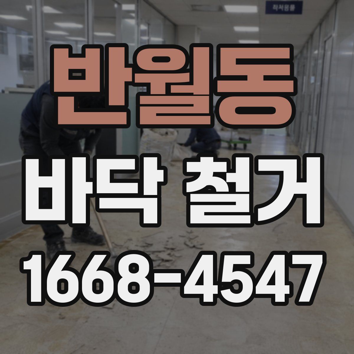 반월동 바닥 철거