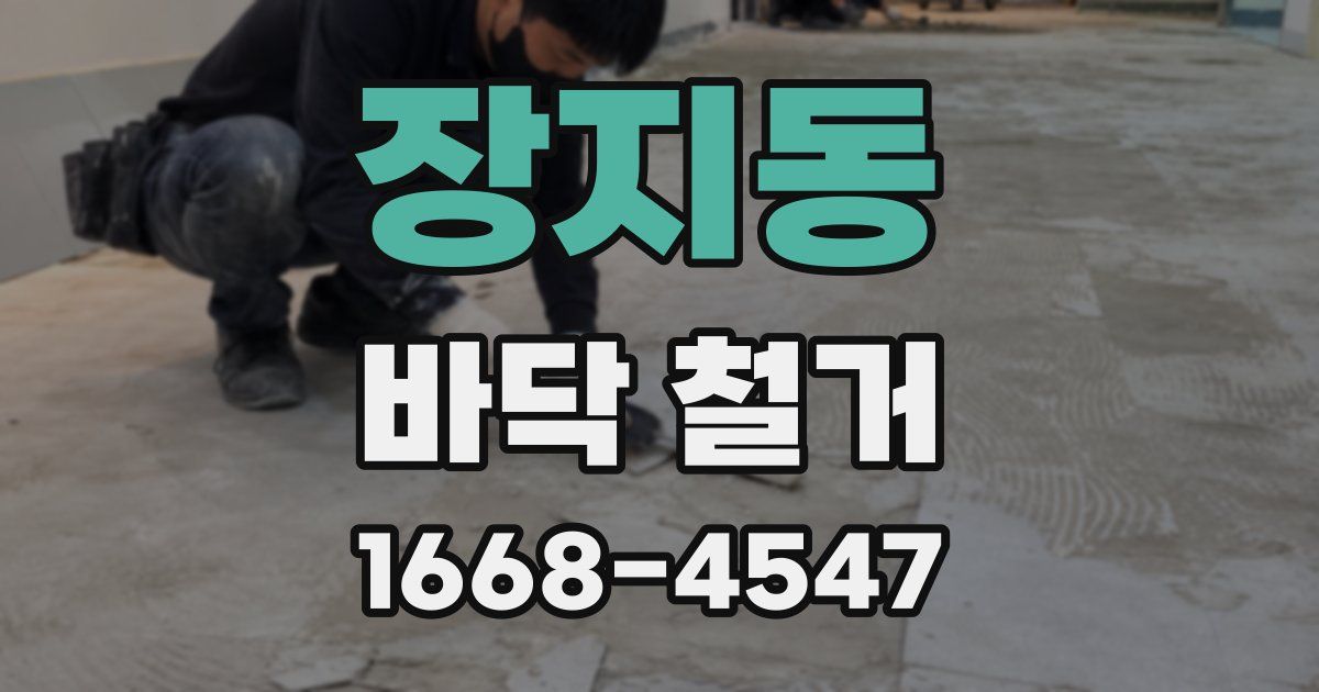 장지동 바닥 철거