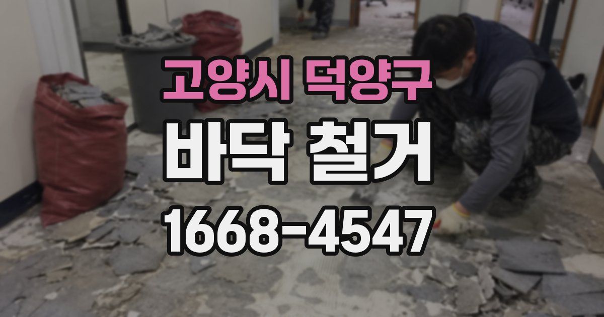 고양시 덕양구 바닥 철거
