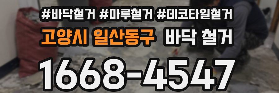 고양시 일산동구 바닥 철거