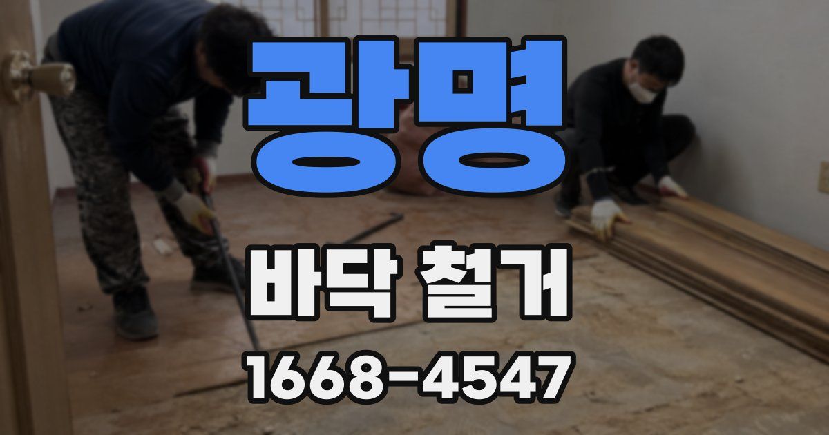 광명 바닥 철거