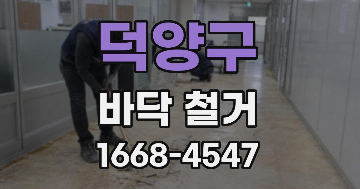 덕양구 바닥 철거