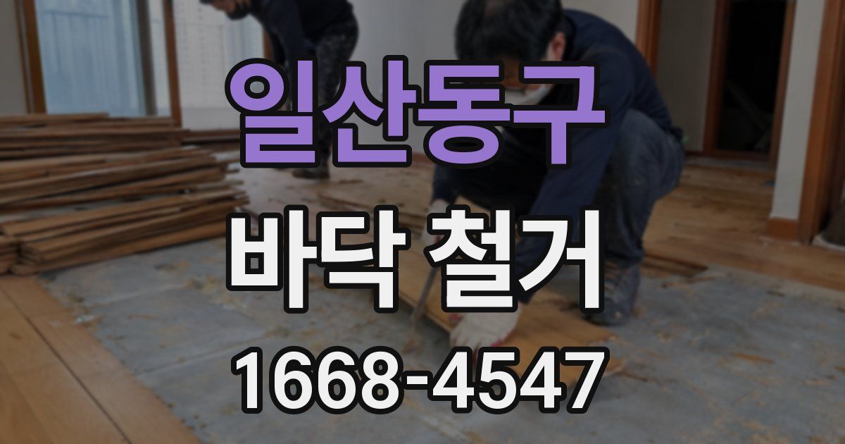 일산동구 바닥 철거